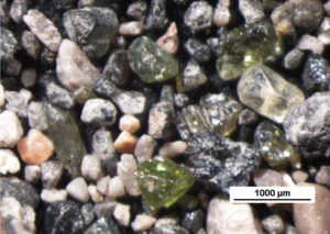 Sand from Amalfi, Italy magnified at 25X