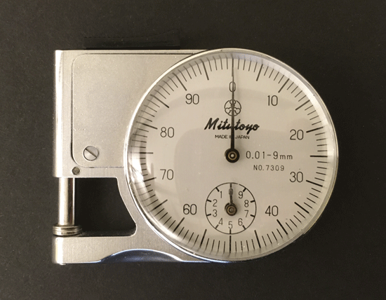 Machinist’s micrometer.